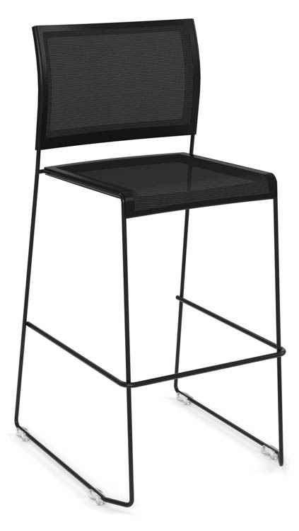 Mesh Stack Chair - Cafe Height by Office Source