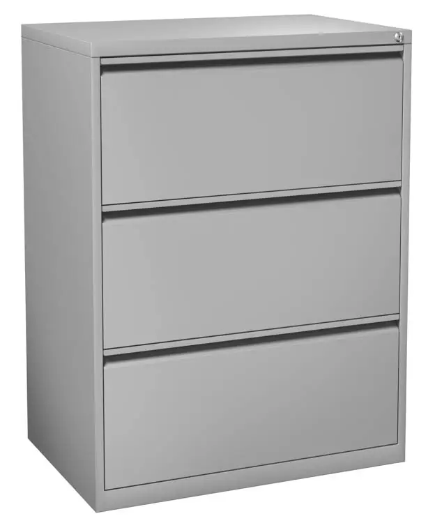 Lateral File Cabinet 36in W x 20in D x 40in H with 3 Drawers by Office Source
