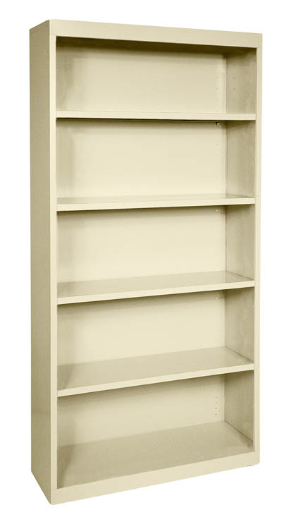 35in W x 72in H - 5 Shelf Steel Bookcase by Office Source