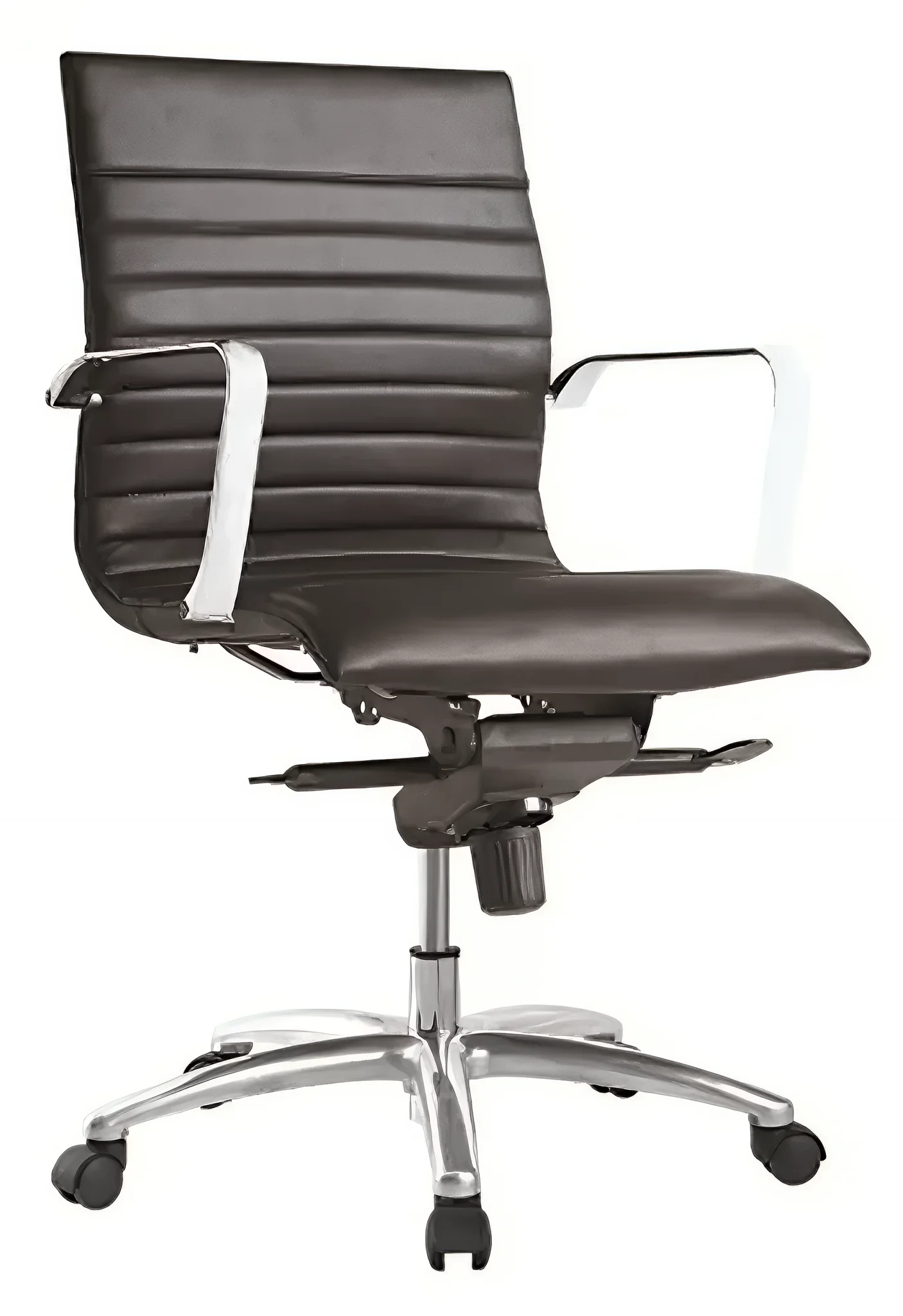 Leather Mid-Back Chair by Corp Design