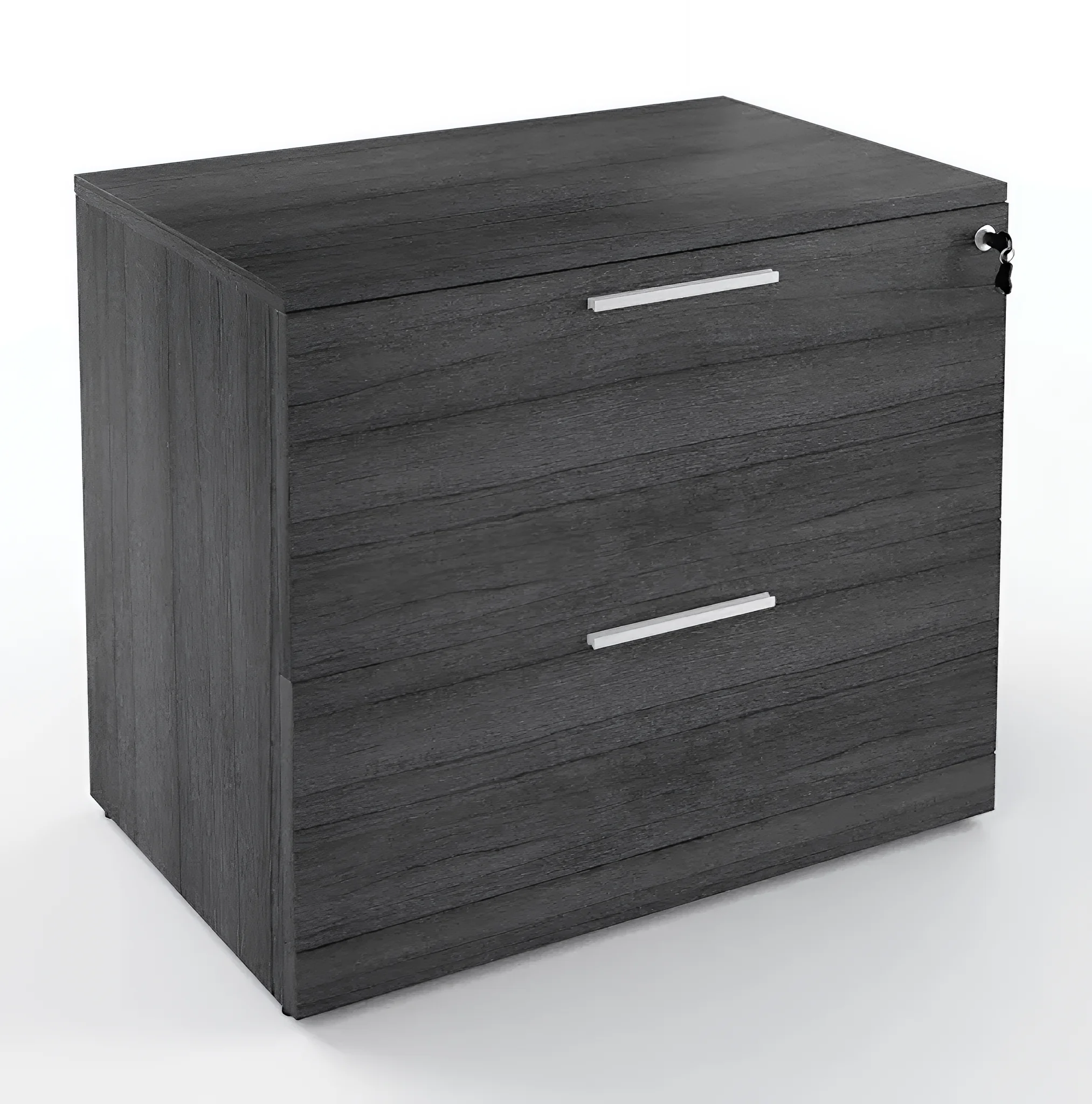 Ball-Bearing Lateral File Cabinet 2 Drawer 34in W x 22in D x 30in H by Corp Design