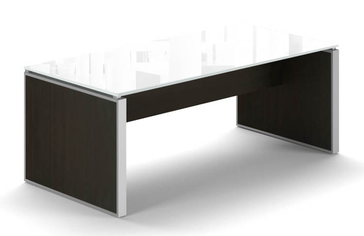 Coffee Table with White Glass Top by Corp Design