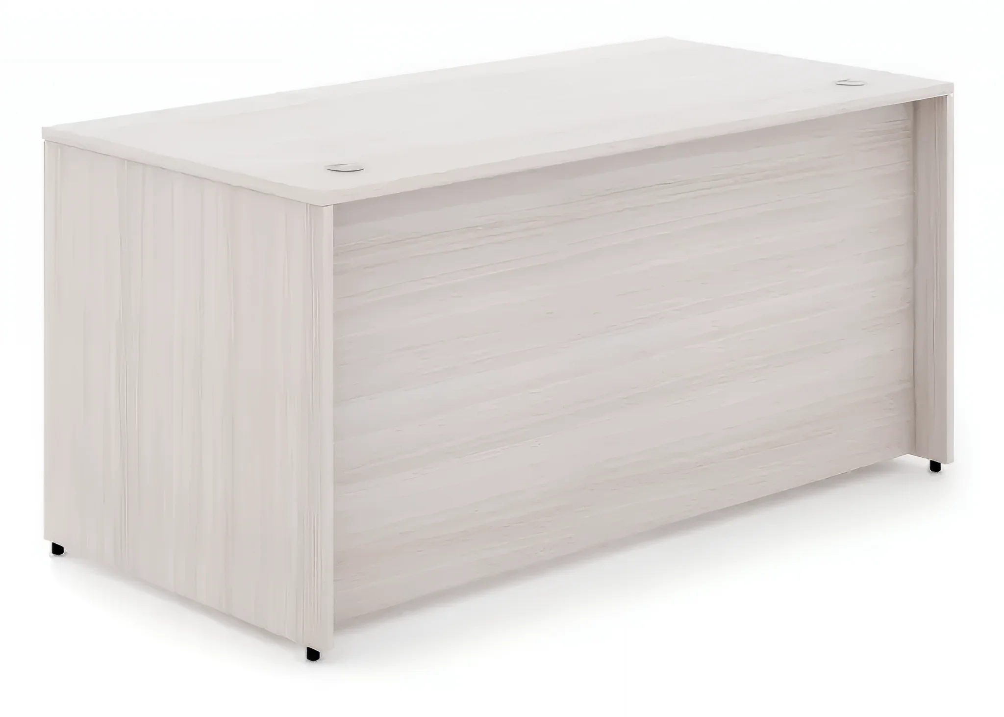 Desk 66in W x 24in D with 2 and 3 Drawer Pedestals by Corp Design