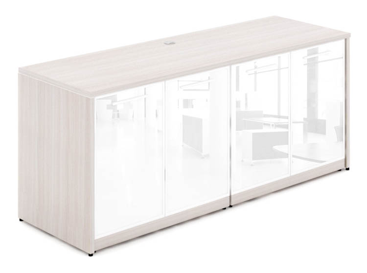 Credenza with Glass Doors by Corp Design