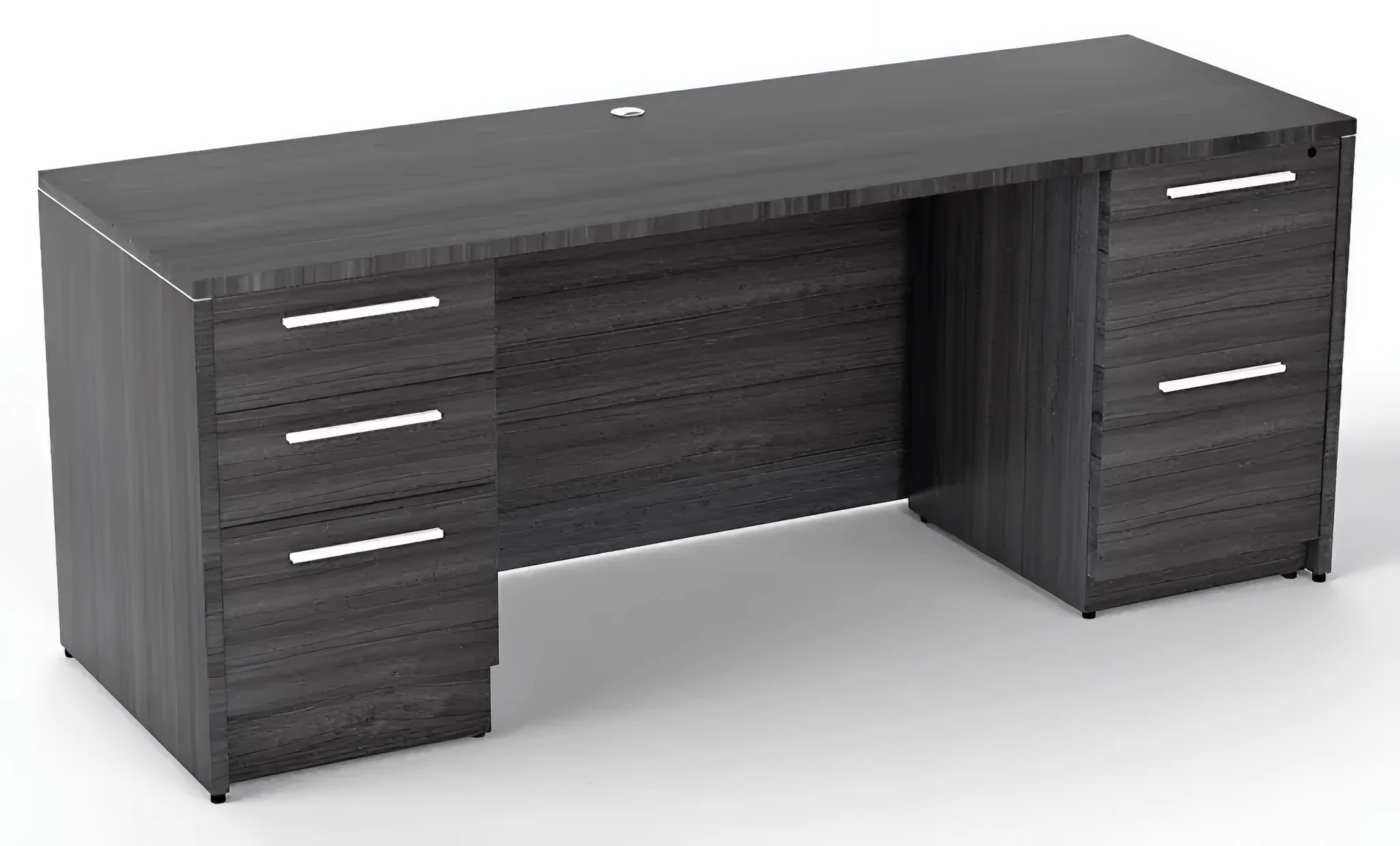 Desk 72in W x 30in D with 2 and 3 Drawer Pedestals by Corp Design