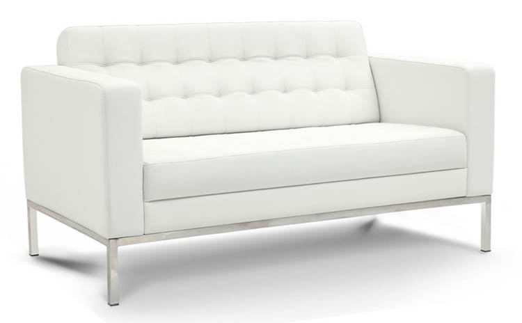 Leather Love Seat by Corp Design