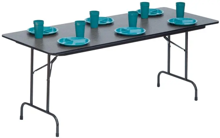 Folding Table 60in W x 30in D with Automatic Lock Open Mechanism by Correll