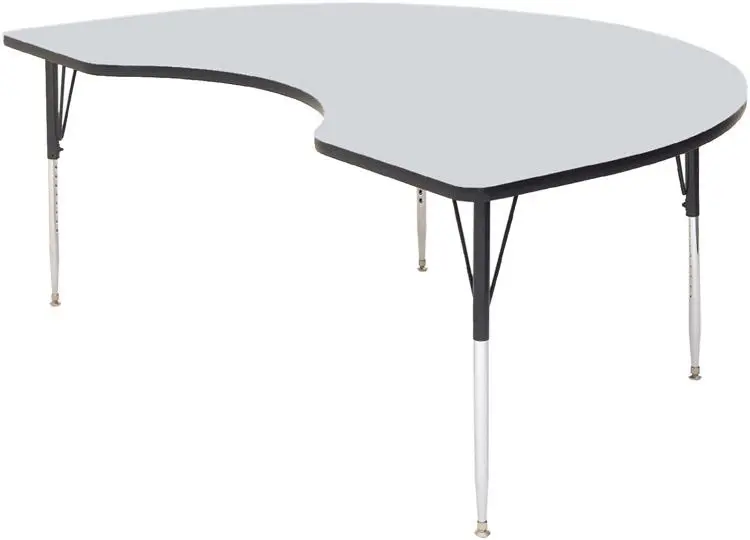 Correll A4872-KID-15-09-09 Activity Table w/ 1 1/4 High Pressure Top, 72W x 48D, Gray Granite