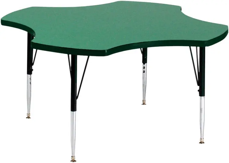 Correll A48-CLO-39-09-09 48 Square Activity Table w/ 1 1/4 High Pressure Top, Green