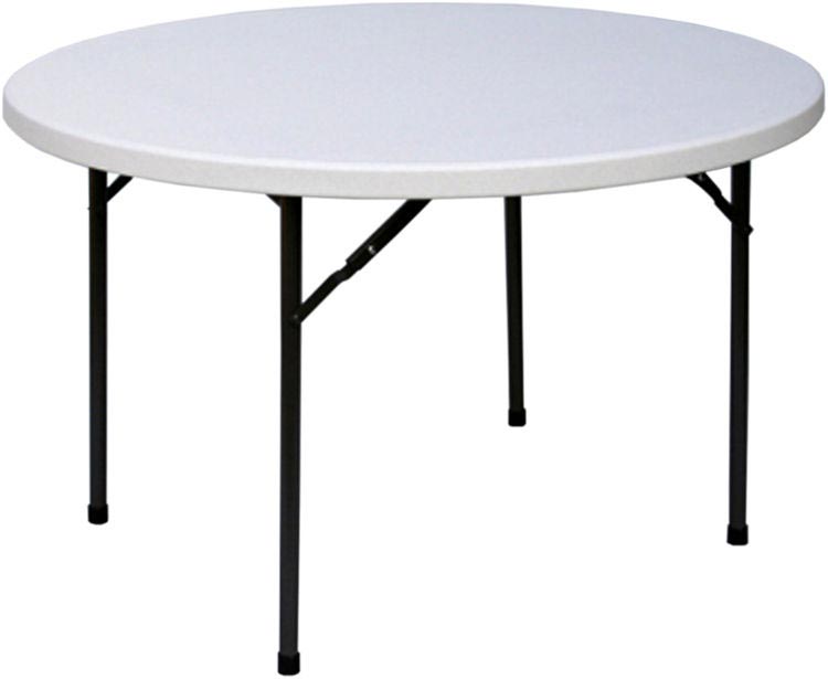 48" Round Blow Molded Folding Table by Correll