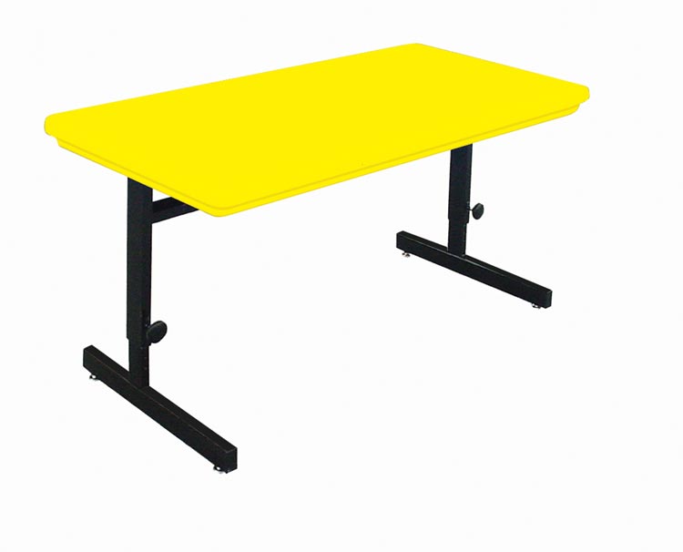 Blow Molded 60" x 30" Adjustable Height Work Station by Correll