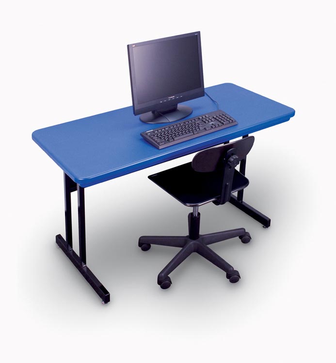 Blow Molded 48" x 24" Desk Height Work Station by Correll