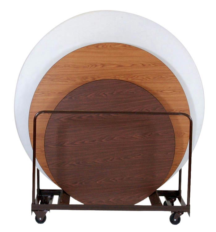 Edge Stacking Round Folding Table Truck by Correll