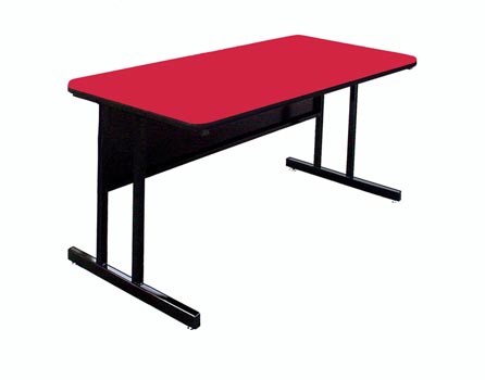 72" x 24" Desk Height Work Station by Correll