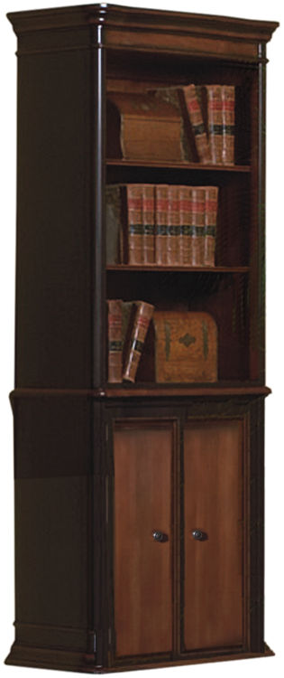 Wood Bookcase with Doors by Coaster Furniture