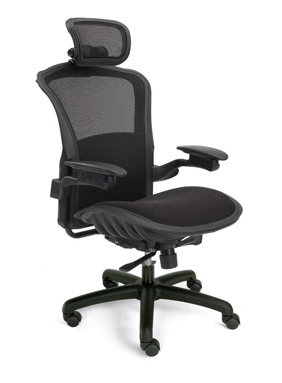 Viper Mesh Back Task Chair with Headrest by Dauphin