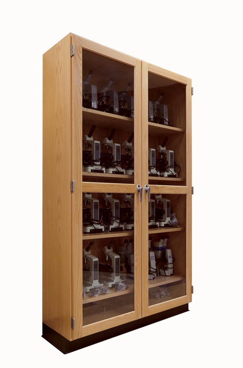 Microscope Storage Cabinet by Diversified Woodcrafts