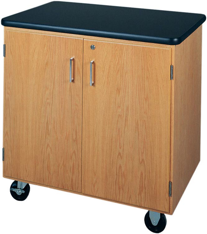 Mobile Storage Cabinet with Laminate Top by Diversified Woodcrafts