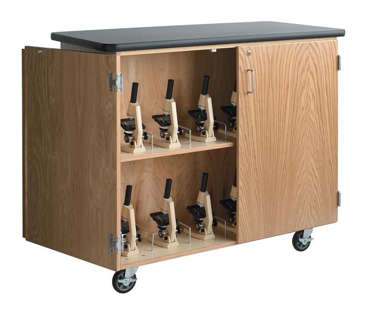 Mobile Microscope Storage Cabinet by Diversified Woodcrafts