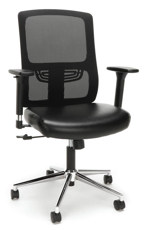 Mesh Back Leather Task Chair by OFM Essentials