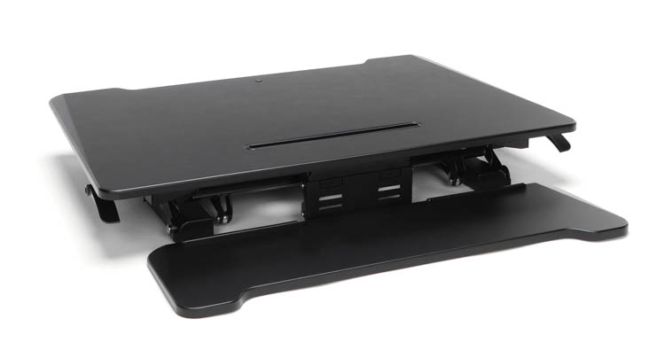 Adjustable Desktop Riser with Keyboard Tray by OFM Essentials