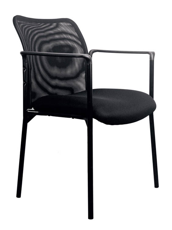 Mesh Back Side Chair with Arms by OFM Essentials