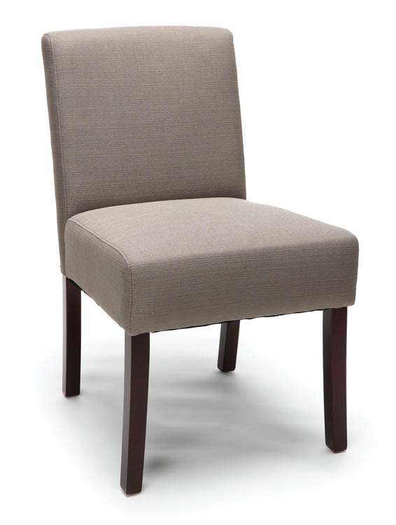 Armless Guest Chair with Wooden Legs by OFM Essentials