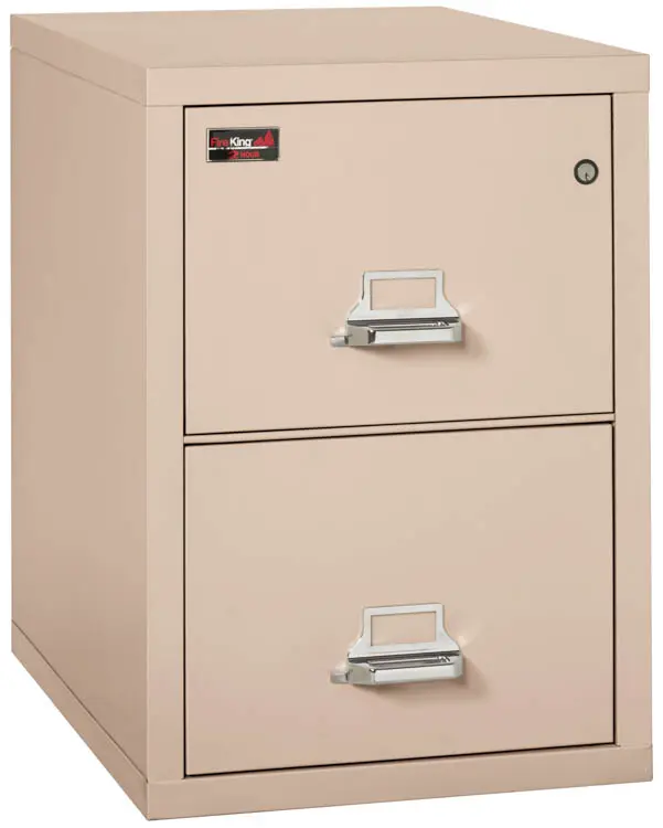 Fireproof File Cabinet 19in W x 31in D x 30in H with Key Lock by FireKing
