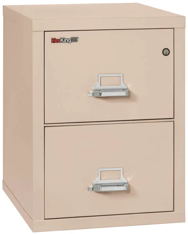 Fireproof File Cabinet 21in W x 25in D x 28in H with Lock by FireKing