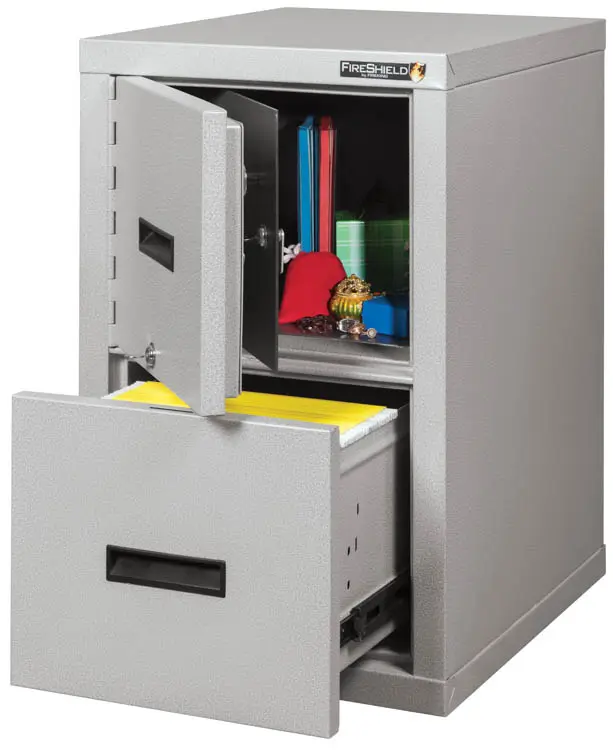Fireproof File Cabinet 18in W x 22in D x 28in H with Key Lock by FireKing