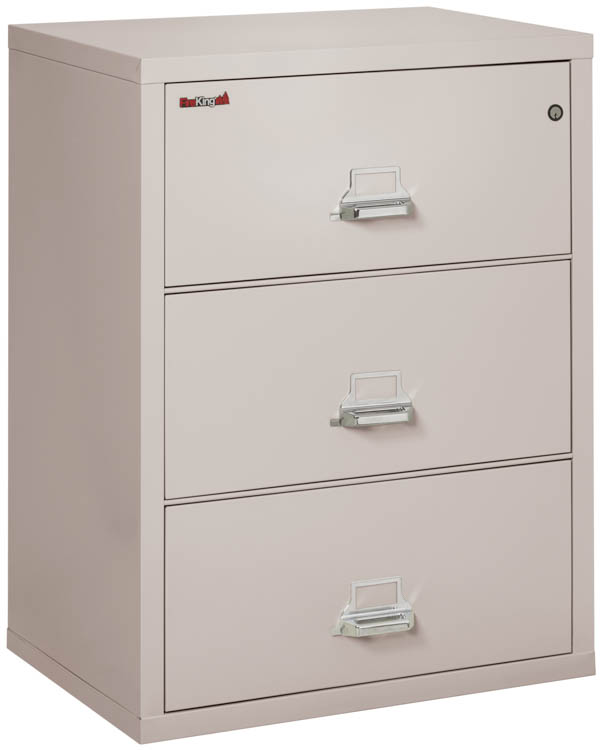 3 Drawer 31in W Fireproof Lateral File by FireKing