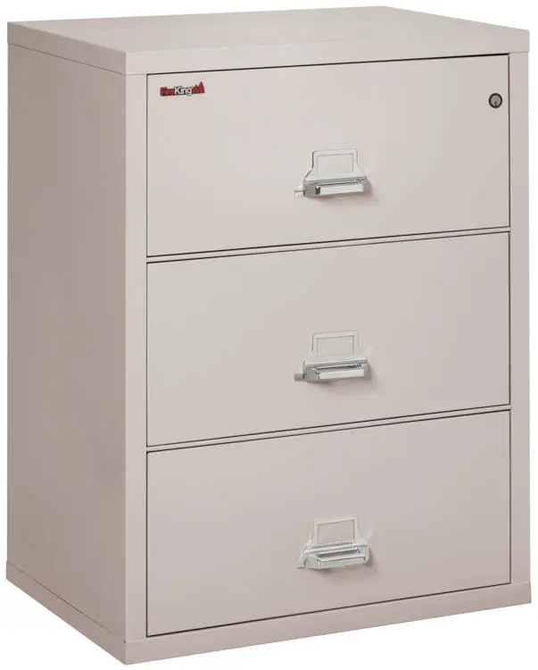 Fireproof File Cabinet 31in W x 22in D x 40in H with Lock by FireKing