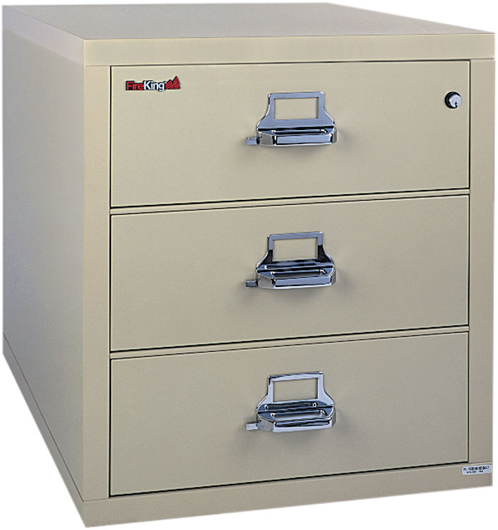 3 Drawer 31"W Fireproof Lateral File by FireKing