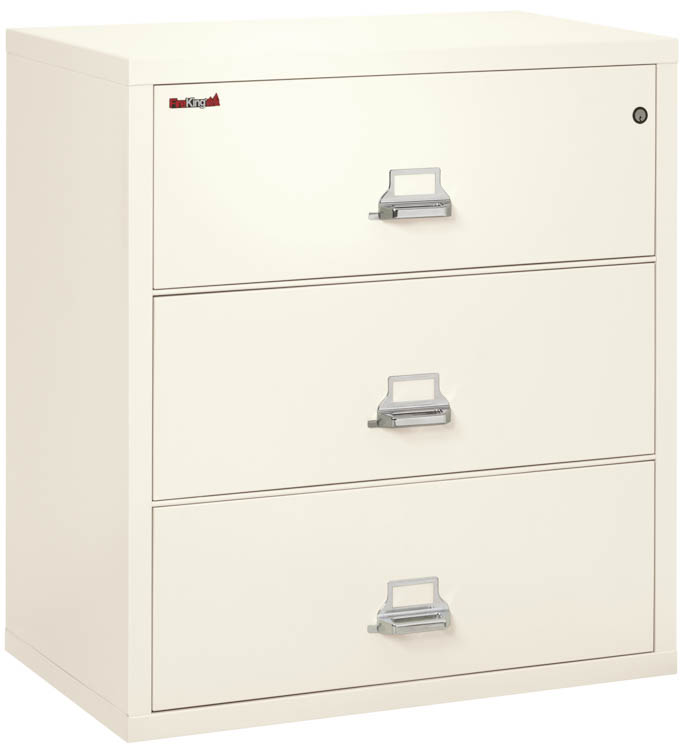 3 Drawer 38in W Fireproof Lateral File by FireKing