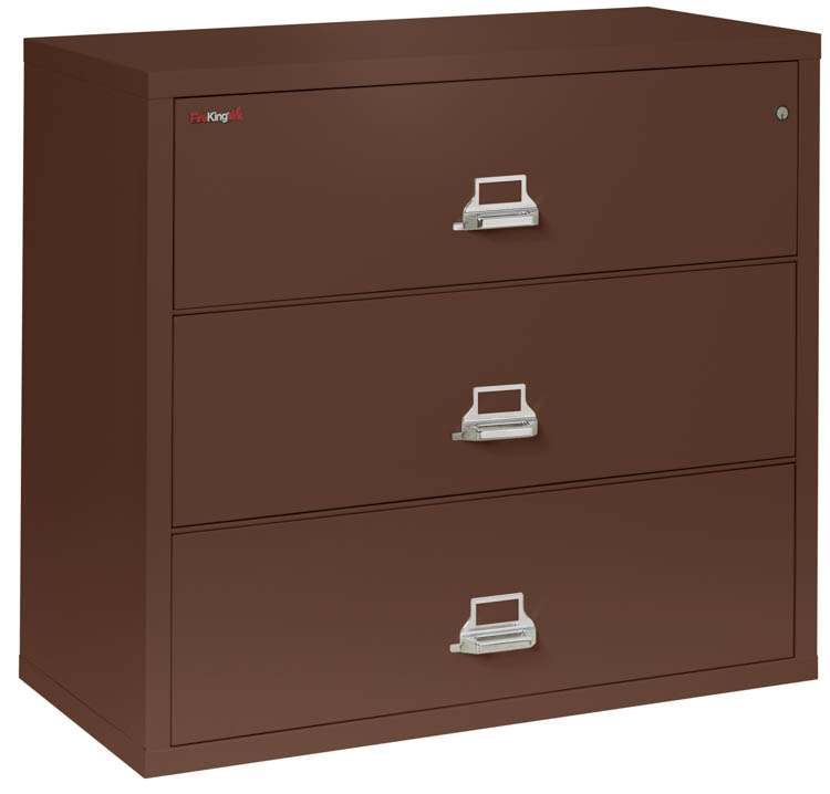 3 Drawer 44in W Fireproof Lateral File by FireKing