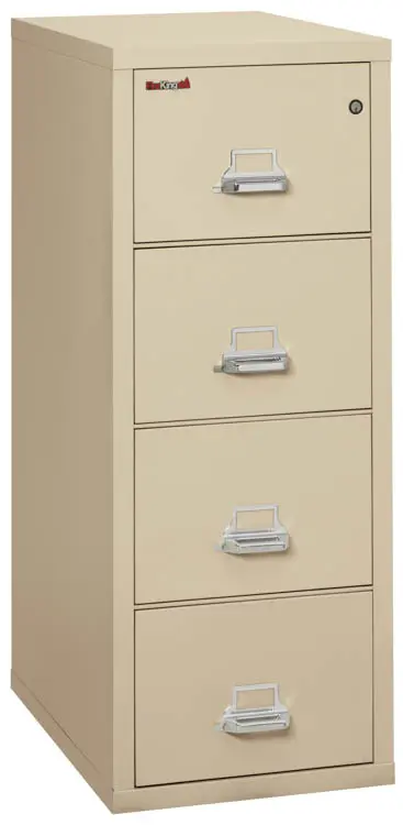 Fireproof File Cabinet 18in W x 32in D x 53in H with Lock by FireKing