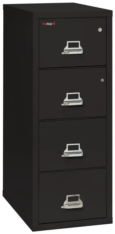 FireKing Safe-in-a-File 4 File Drawer Vertical File Cabinet, Fire Resistant, Beige, Legal, 31.56"D (4-2131-CPASF)