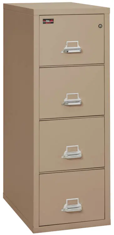 FireKing 4-Drawer Vertical File Cabinet, Legal Size, Lockable, Fire Resistant, 57H x 21.34W x 32.06D | Quill