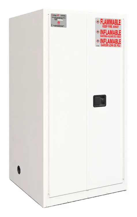 Fireproof Storage Cabinet 43in W x 18in D x 65in H with Heavy Duty Full-Length Piano Hinges for Lab Chemicals by FireKing
