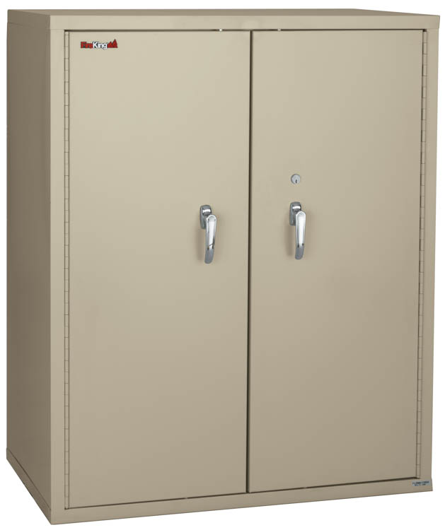 44in High Fireproof Storage Cabinet with 3 Fixed Shelves by FireKing