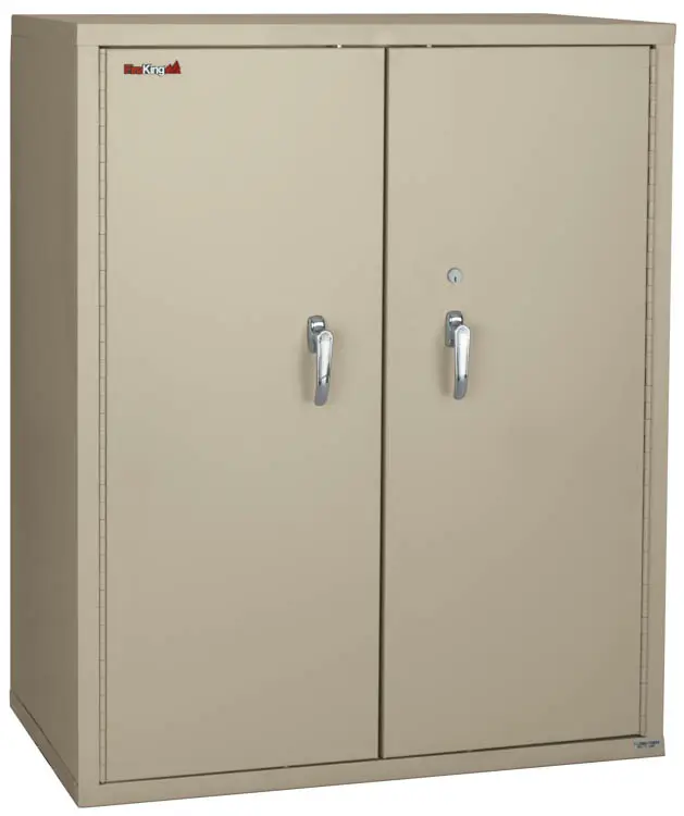 Fireproof Storage Cabinet 36in W x 19in D x 44in H with 3 Fixed Shelves by FireKing