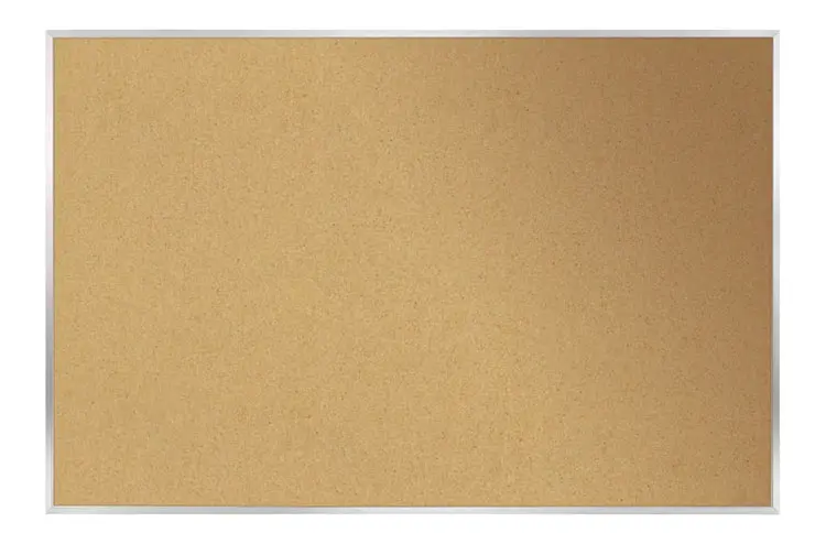 Ghent Bulletin Board: 36" Width, 24" Height, Cork Board, Natural Cork | Part #1323-1