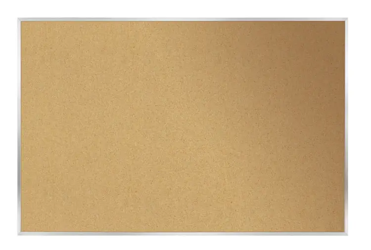 Ghent Bulletin Board: 46-1/2" Width, 36" Height, Natural Cork | Part #1334-1