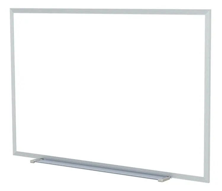 Ghent M2-46-4 4 ft. x 6 ft. Aluminum Frame Melamine Markerboard  .25 in. Backing - 4 Markers and Eraser