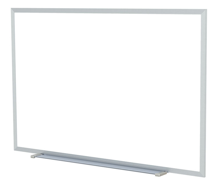 4' x 10' Aluminum Frame Painted Steel Magnetic Whiteboard by Ghent