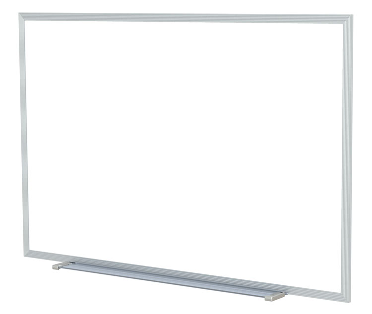 4' x 4' Aluminum Frame Painted Steel Magnetic Whiteboard by Ghent