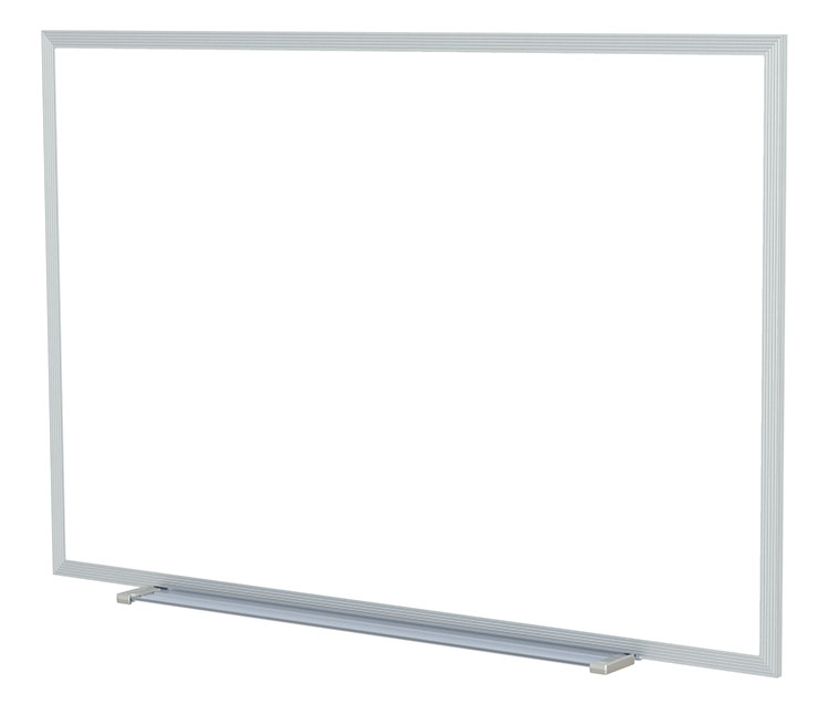 4' x 5' Aluminum Frame Painted Steel Magnetic Whiteboard by Ghent