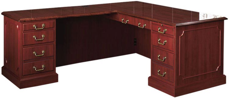 Traditional L Shaped Desk by High Point Furniture
