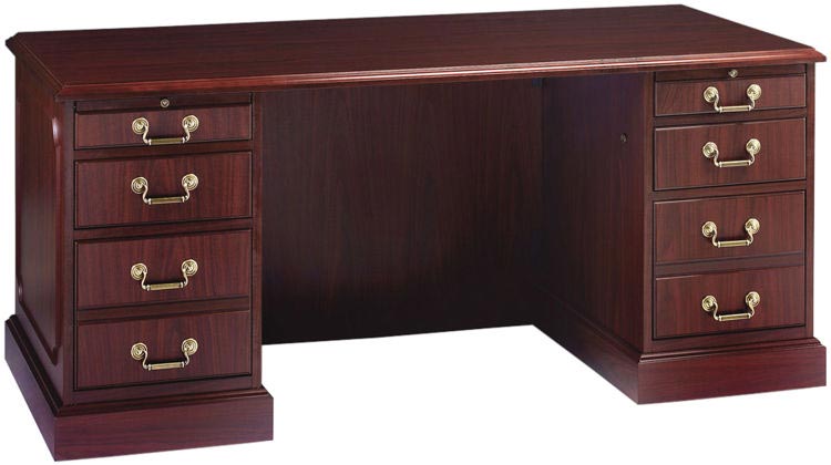 66" Double Pedestal Desk by High Point Furniture