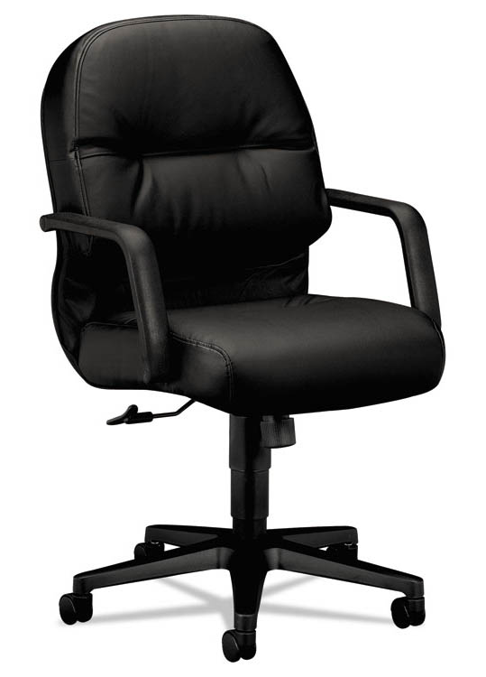 Managerial Leather Mid-Back Swivel/Tilt Chair by HON